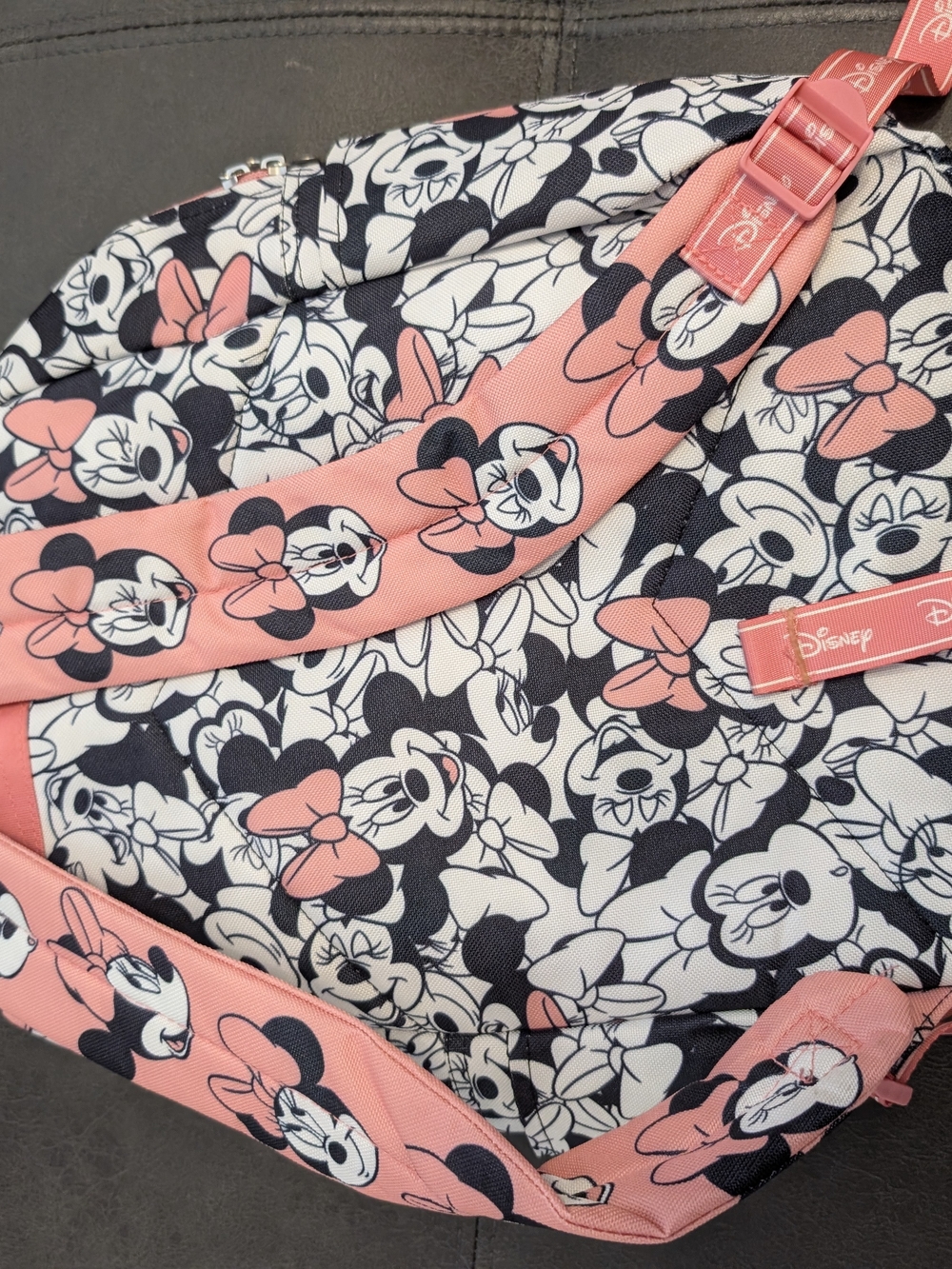 Disney Minnie Mouse Black, White & Pink Character Backpack - Picture 3 of 5